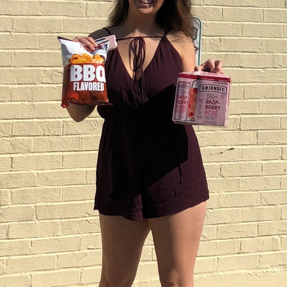 Maroon romper